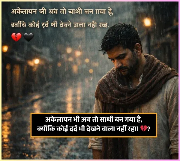 Akelapan Shayari
