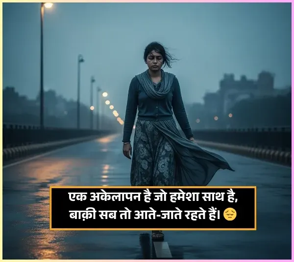 Akelapan Shayari in Hindi for Girl