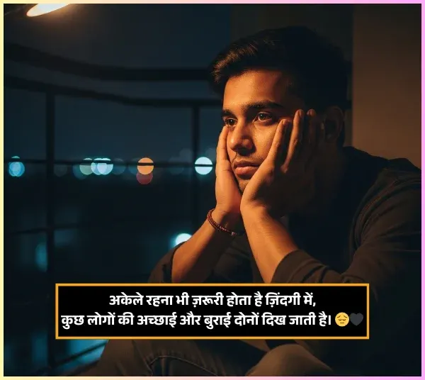 Alone Shayari 2 Lines in Hindi