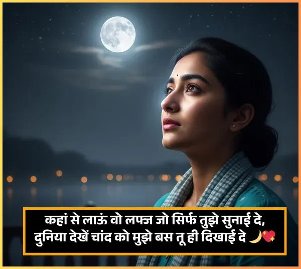 Chand Shayari 2 Line