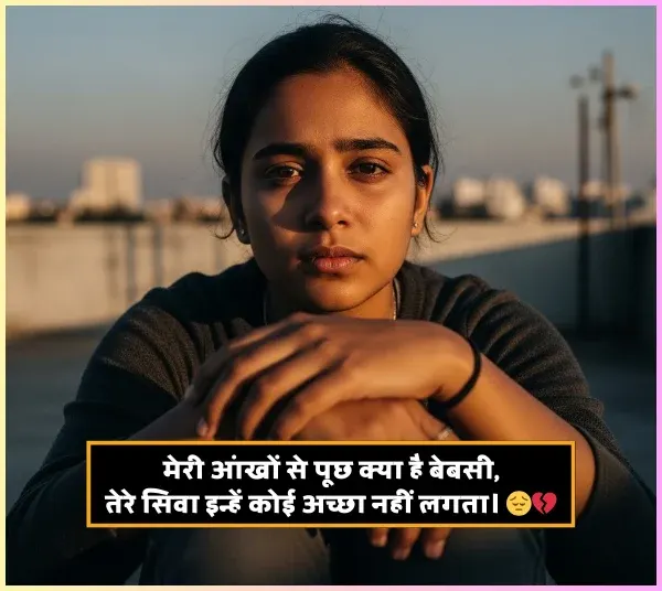 Feeling Alone Shayari Girl