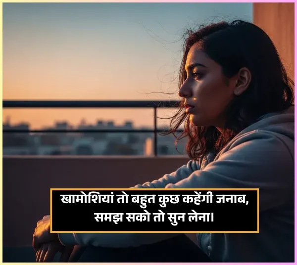Khamoshi Akelapan Shayari in Hindi