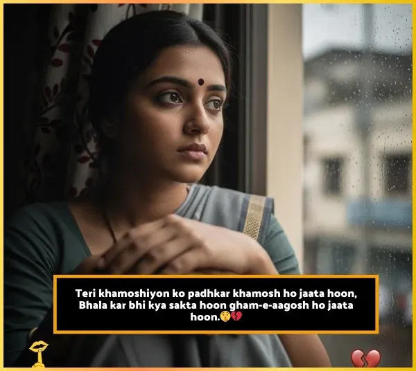 Khamoshi Shayari in English