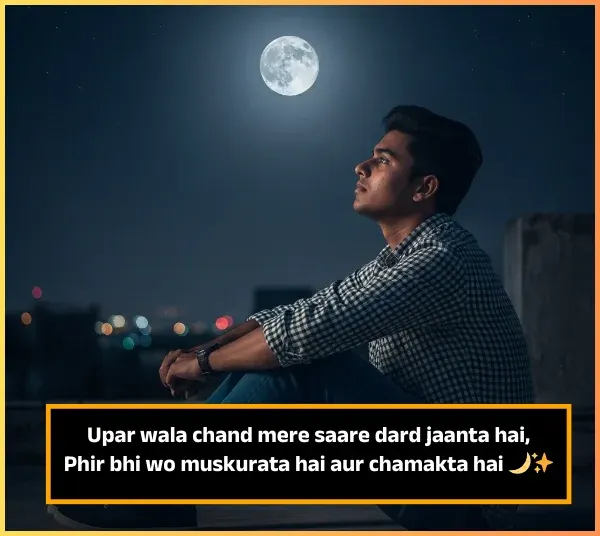 Moon Shayari in English