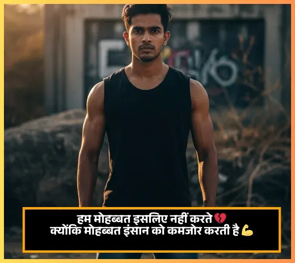 No Love Shayari Attitude Boy