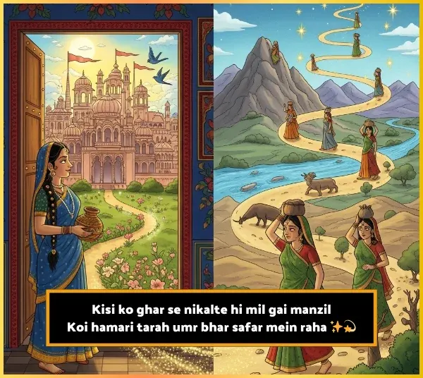 Safar Shayari in English 2 Line