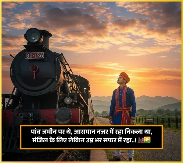 Safar Shayari on Train Journey